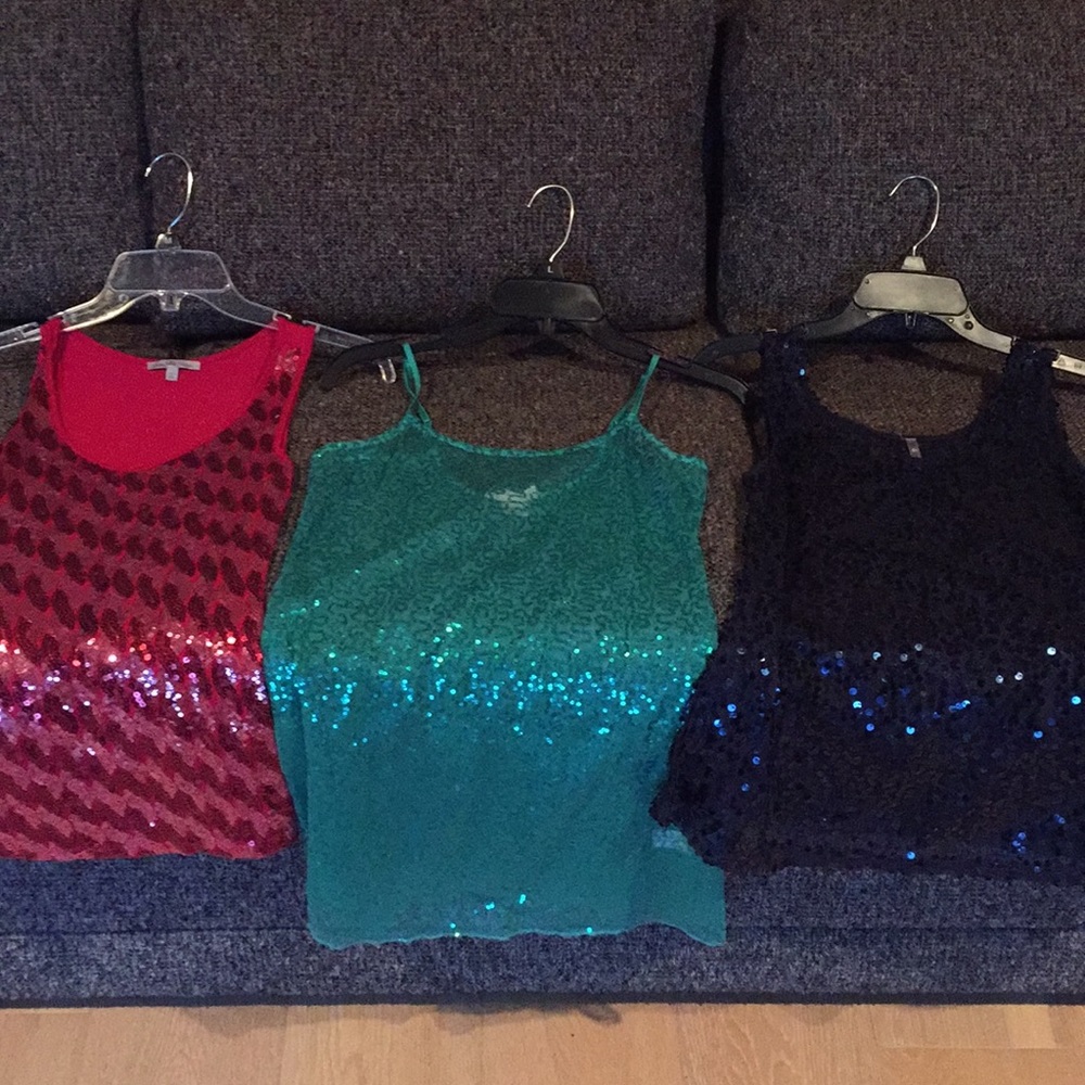 Three Sequined Tops